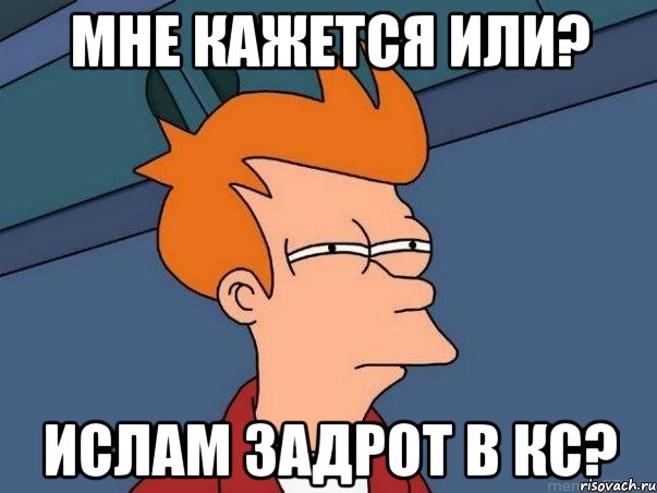 МНЕ КАЖЕТСЯ ИЛИ? ИСЛАМ ЗАДРОТ В КС?, Мем  Фрай (мне кажется или)