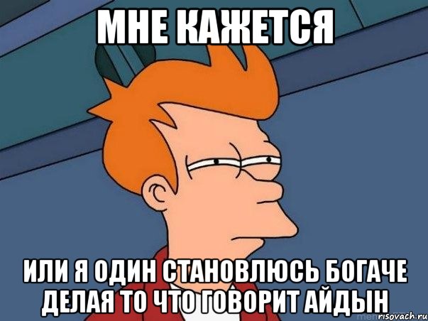 Мне кажется Или я один становлюсь богаче делая то что говорит Айдын, Мем  Фрай (мне кажется или)