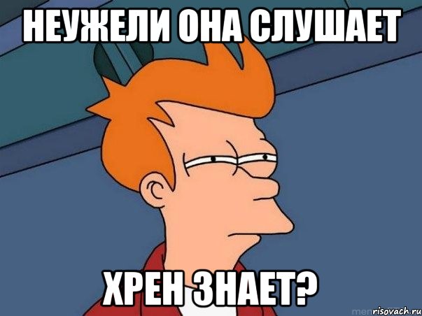 неужели она слушает хрен знает?, Мем  Фрай (мне кажется или)
