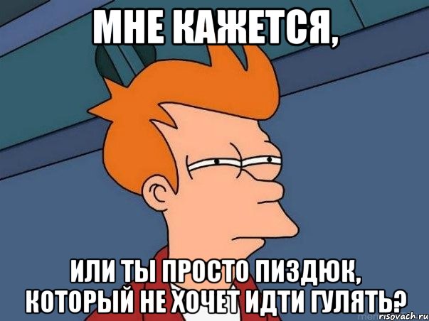 мне кажется, или ты просто пиздюк, который не хочет идти гулять?, Мем  Фрай (мне кажется или)