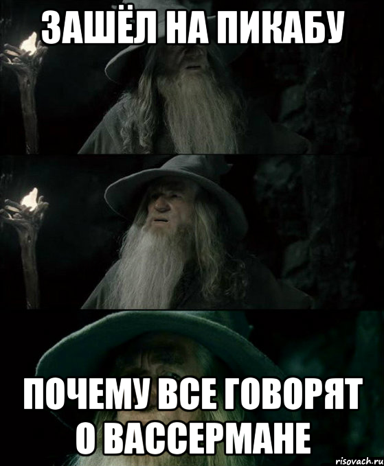 Зашёл на пикабу почему все говорят о Вассермане, Комикс Гендальф заблудился