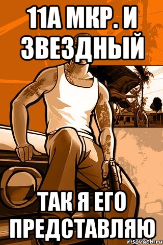 11а мкр. и Звездный так я его представляю, Мем GTA