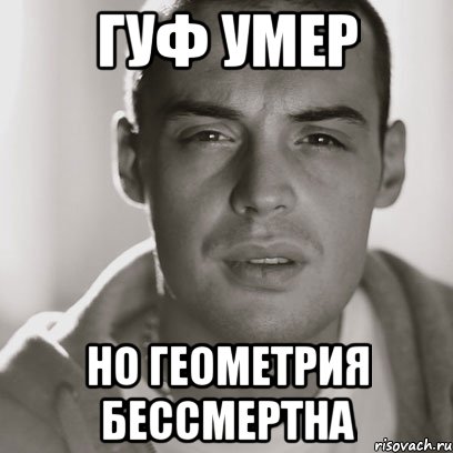 гуф умер но геометрия бессмертна, Мем Гуф
