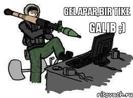 gel apar,bir tike galib ;), Комикс хрен тебе