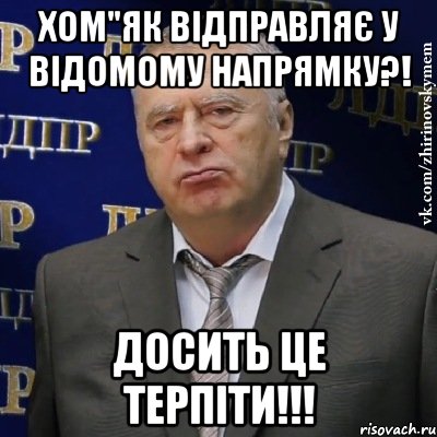 хом"як відправляє у відомому напрямку?! Досить це терпіти!!!, Мем Хватит это терпеть (Жириновский)