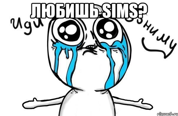 Любишь sims? , Мем Иди обниму