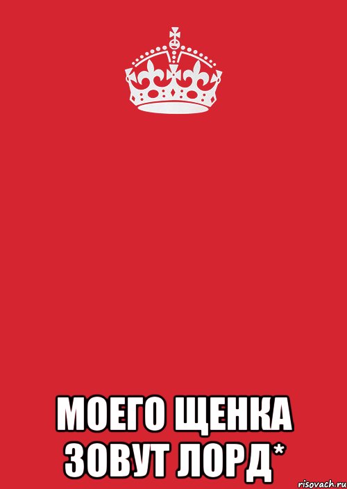  моего щенка зовут Лорд*, Комикс Keep Calm 3