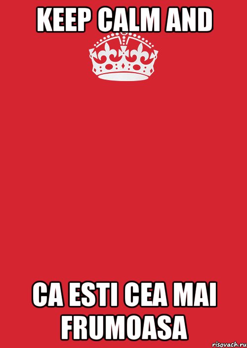 Keep Calm and Ca esti cea mai frumoasa, Комикс Keep Calm 3