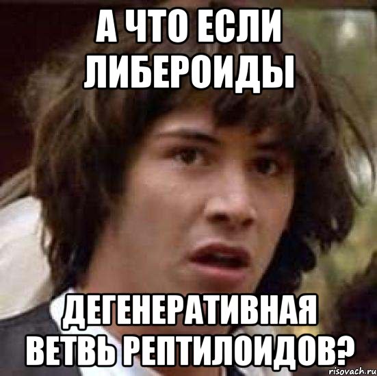 А что если либероиды дегенеративная ветвь рептилоидов?, Мем А что если (Киану Ривз)