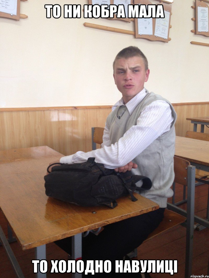ТО НИ КОБРА МАЛА ТО ХОЛОДНО НАВУЛИЦІ