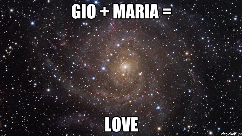 GIO + MARIA = LOVE, Мем  Космос (офигенно)