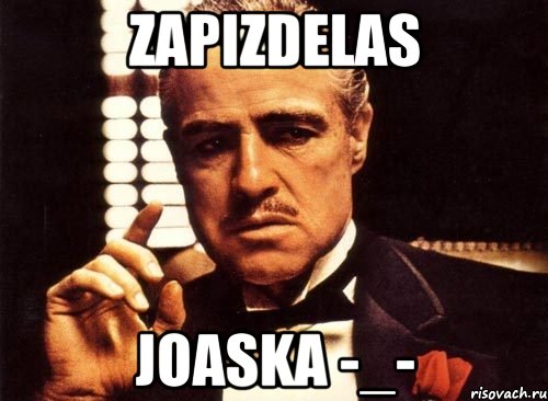 ZAPIZDELAS JOASKA -_-, Мем крестный отец