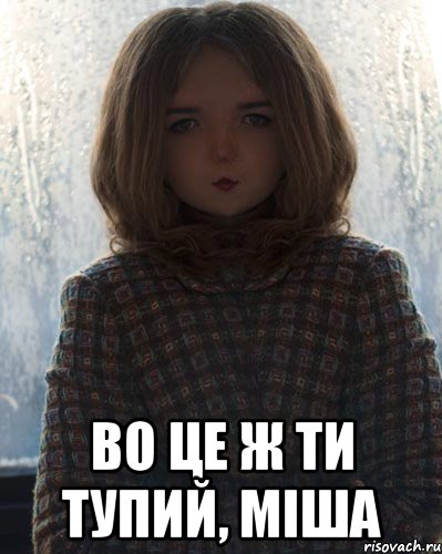  во це ж ти тупий, міша