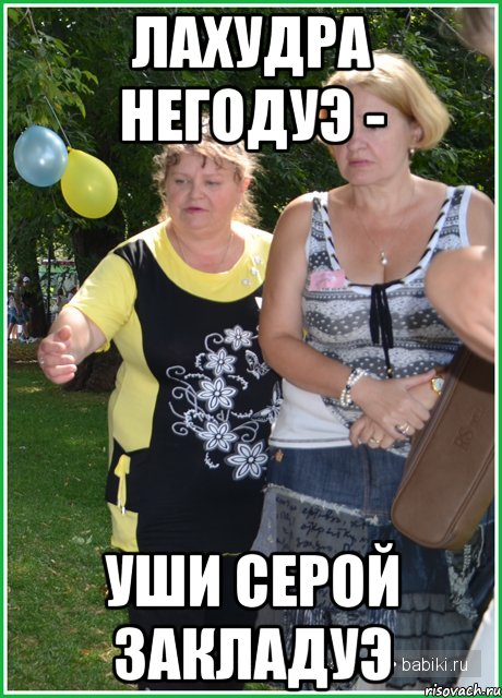 лахудра негодуэ - уши серой закладуэ