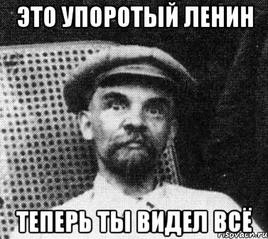 Это упоротый Ленин теперь ты видел всё, Мем   Ленин удивлен