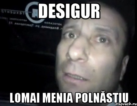 Desigur Lomai menia Polnăstiu