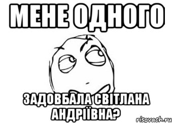 МЕНЕ ОДНОГО ЗАДОВБАЛА СВІТЛАНА АНДРІЇВНА?, Мем Мне кажется или