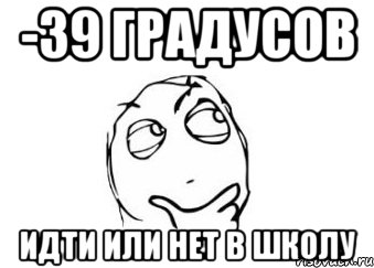 -39 градусов идти или нет в школу, Мем Мне кажется или