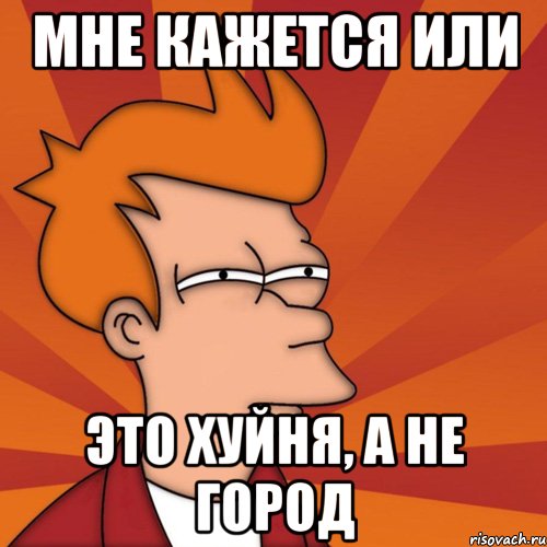 Мне кажется или это хуйня, а не город, Мем Мне кажется или (Фрай Футурама)