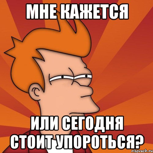 мне кажется или сегодня стоит упороться?, Мем Мне кажется или (Фрай Футурама)