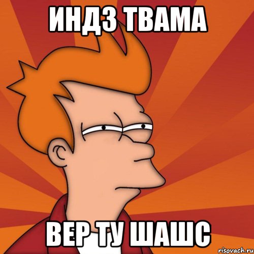 индз твама Вер ту шашс, Мем Мне кажется или (Фрай Футурама)