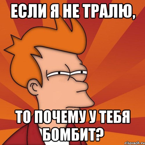 Если я не тралю, то почему у тебя бомбит?, Мем Мне кажется или (Фрай Футурама)