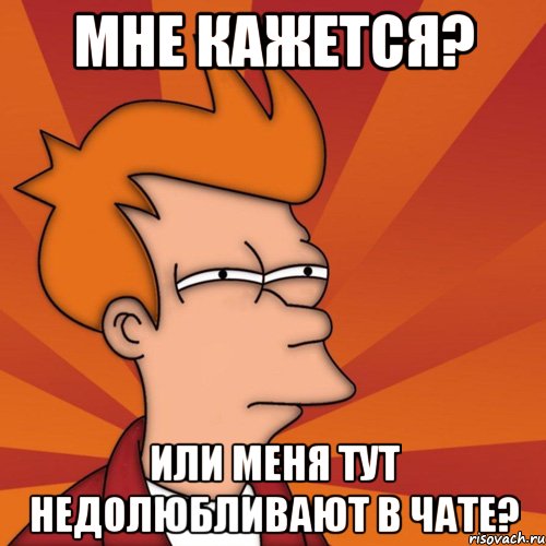 мне кажется? или меня тут недолюбливают в чате?, Мем Мне кажется или (Фрай Футурама)