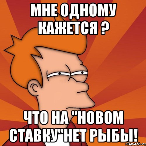 Мне одному кажется ? что на "Новом Ставку"нет рыбы!, Мем Мне кажется или (Фрай Футурама)