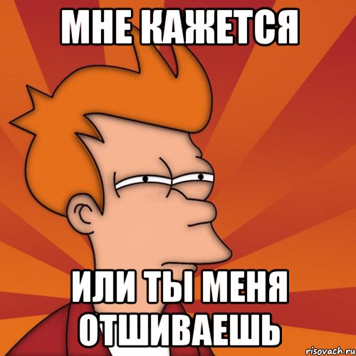 Мне кажется или ты меня отшиваешь, Мем Мне кажется или (Фрай Футурама)