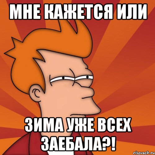 Мне кажется или зима уже всех заебала?!, Мем Мне кажется или (Фрай Футурама)