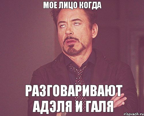 мое лицо когда разговаривают Адэля и Галя, Мем твое выражение лица