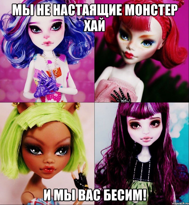 мы не настаящие монстер хай и мы вас бесим!