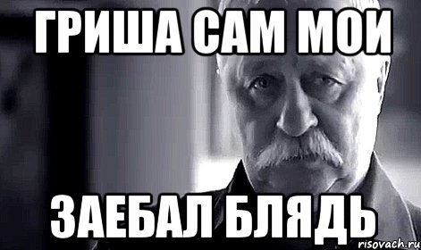 Гриша Сам мои Заебал блядь, Мем Не огорчай Леонида Аркадьевича