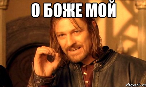 о боже мой , Мем Нельзя просто так взять и (Боромир мем)