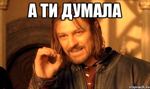 а ти думала , Мем Нельзя просто так взять и (Боромир мем)