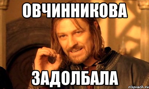 Овчинникова задолбала