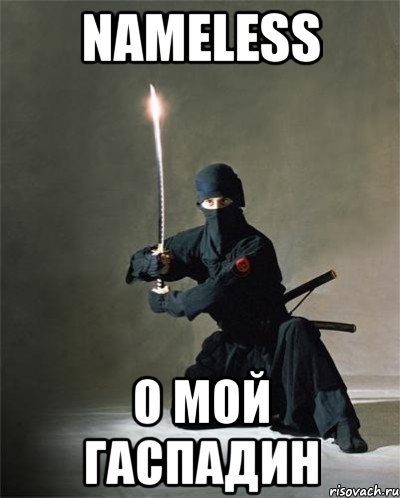 Nameless О мой гаспадин, Мем ниндзя