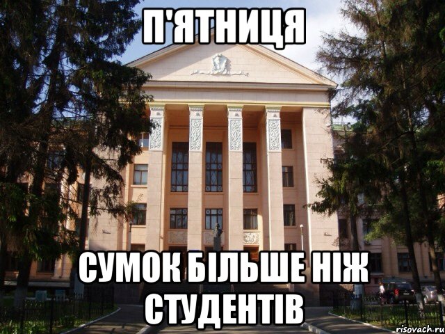 П'ятниця Сумок більше ніж студентів