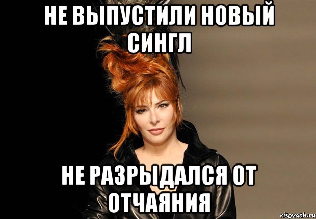 не выпустили новый сингл не разрыдался от отчаяния