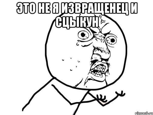 Это не я извращенец и сцыкун , Мем Ну почему (белый фон)