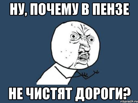 Ну, почему в Пензе не чистят дороги?, Мем Ну почему