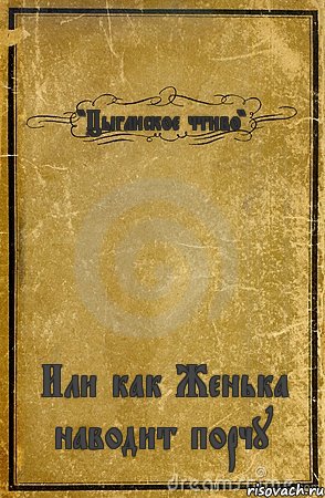 "Цыганское чтиво" Или как Женька наводит порчу, Комикс обложка книги