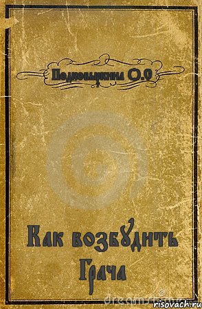 Подковыркина О.С Как возбудить Грача, Комикс обложка книги