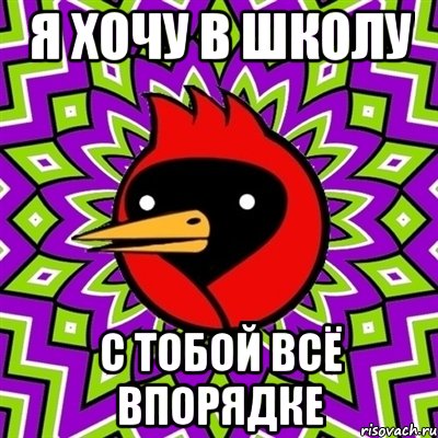 я хочу в школу с тобой всё впорядке, Мем Омская птица
