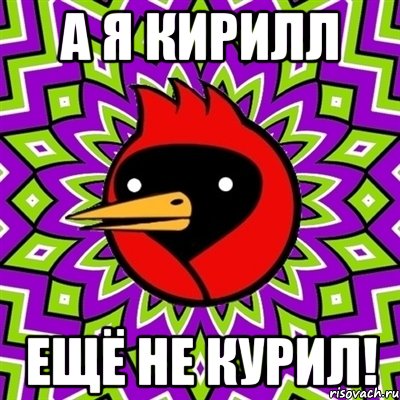 А я Кирилл Ещё не курил!, Мем Омская птица