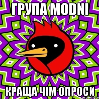 група MODNI краща чім опроси, Мем Омская птица