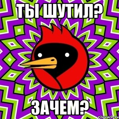 Ты шутил? зачем?, Мем Омская птица