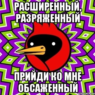 расширенный, разряженный прийди ко мне обсаженный, Мем Омская птица