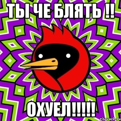 ТЫ ЧЕ БЛЯТЬ !! ОХУЕЛ!!!!!