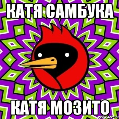 Катя Самбука Катя Мозито, Мем Омская птица